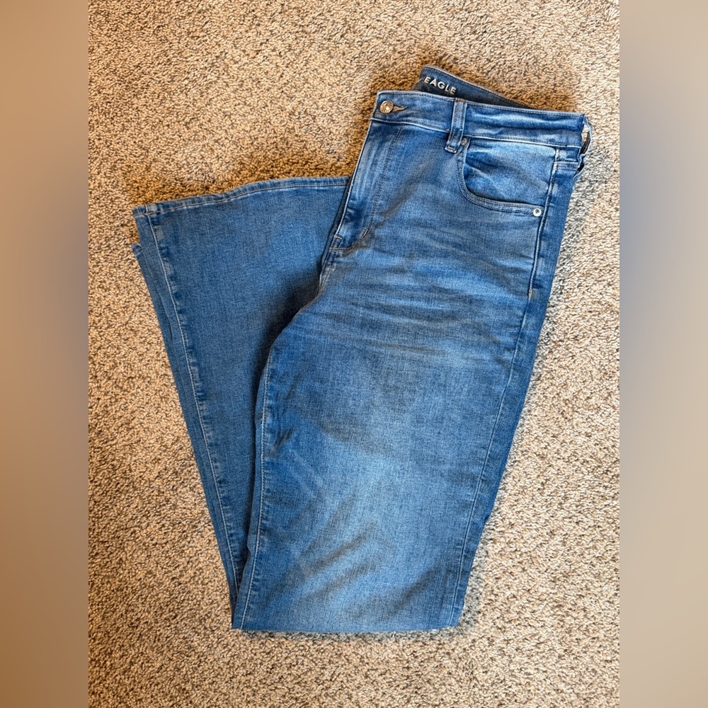 American Eagle Super High Rise Flare Jeans 16L